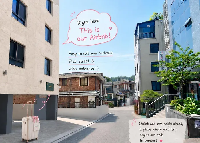 신축 2룸, 엘베, 공항버스 3분, 광화문&명동 직행버스 1분 #42 * 首爾